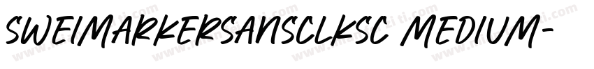 SweiMarkerSansClksc Medium字体转换